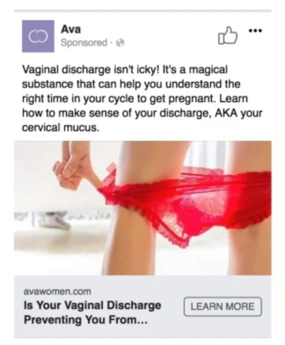 Ava underwear ad