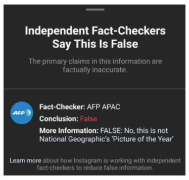 fact checker notification