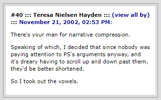 Teresa Nielsen Hayden response